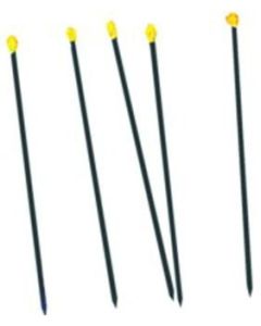 Insect Pins, Coated Steel, Black, Size 5, Pk100
