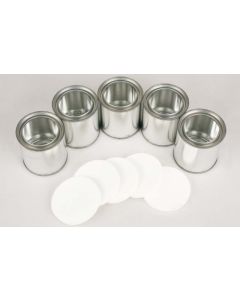 Radiation Can with lid, Pkg/5 (shiny)