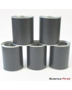 Radiation Can with lid, Pkg/5 (black)