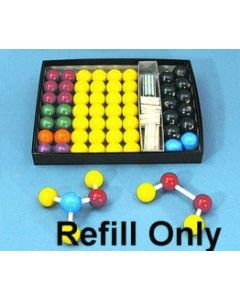 Molecular Wooden Balls, Nitrogen Blue,