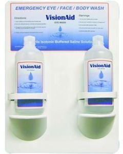 Eyewash Station, Double,W/sterile Bottles Of Fluid