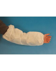 Sleeves, Polyethylene, 18" Long, White, Fda,100/pk