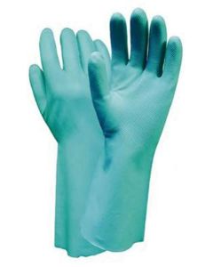 Gloves, Small, Green Chem Resist, Nitrile, Flock L