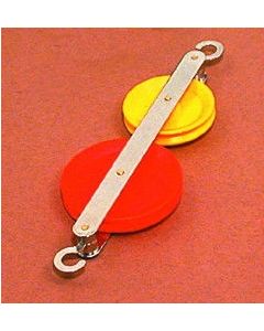 Plastic Pulley W/aluminum Yoke, Dbl Tandem, 50mm/4