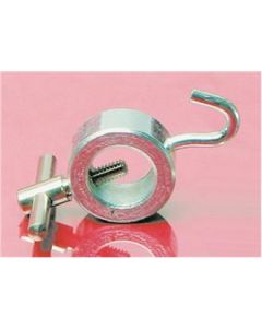 Hook & Collar Clamp, Fits Rods To 1/2"