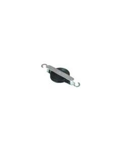 Black Plastic Pulley W/aluminum Yoke, Single, 50mm