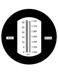 Refractometer, Brix 0-32%/specific Gravity 1.000-1