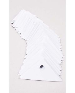 White Cardboard Triangles, Pk/100, Linx®