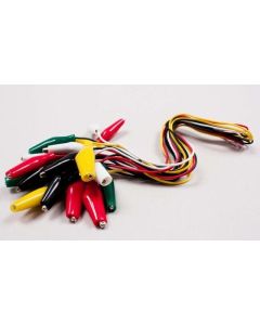 Crocodile Clips w/Leads, Pk/10, Linx®