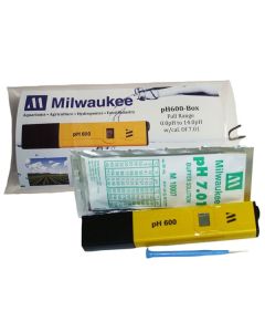 Pocket Meter, Ph 0-14/0.1, 1 Pt. Cal W/case -milwaukee Ph600