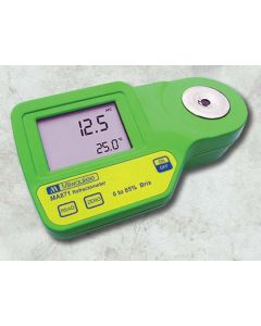 Refractometer, Brix/temp, 0 To 80%, Temp 0 To 80c/