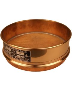 Sieve, Brass, No.35 500um Mesh 200mm (8") Dia, 50mm(2") Tall.