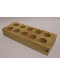 Vial Rack, Fieldmaster. 8.75 X 2 X 1".