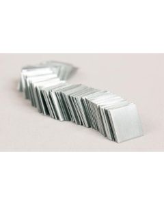 Zinc Pieces, 1cm Sq, Pkg/100