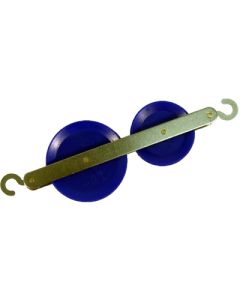 Pulley, Inline Plastic Double.