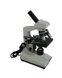 Microscope, Monocular, Light. Oil, Iris/Abbe, Max1000X.