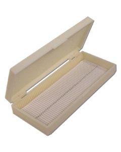 Microscope Slide Case, 100 Slides, Plastic.