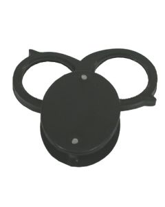 Magnifier,Pocket Fold 2 Lenses. Metal Case, 6X.