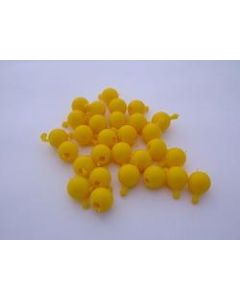 Pop Bead, 2-Way, Yellow, Pk150, 1 Tab 1 Hole