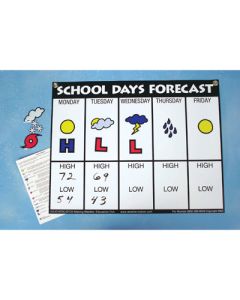 School Days Forecast Chart. (Neede Weather Clings