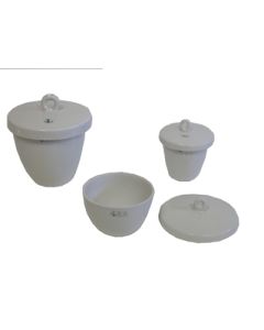 Crucible Porc M/Wall with Lid 15mL.